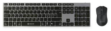 Voxicon Bluetooth Tangentbord BT 290 Svart + Office Mus GR1000 Nordisk