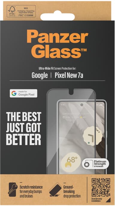 Panzerglass Ultra-Wide Fit Google Pixel 8a