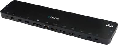 Prokord USB-C Dockingstation Black Displaylink 80W USB 3.2 Gen 1 (3.1 Gen 1) Type-C