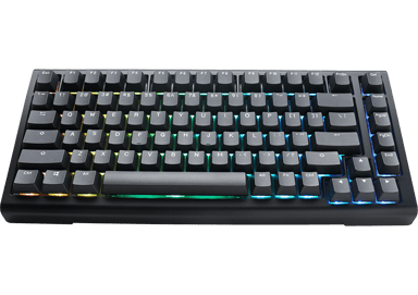 Ducky Tinker 75 Prebuilt Iso Black Mx Cherry Blue Kablet Cherry MX Blue Nordisk