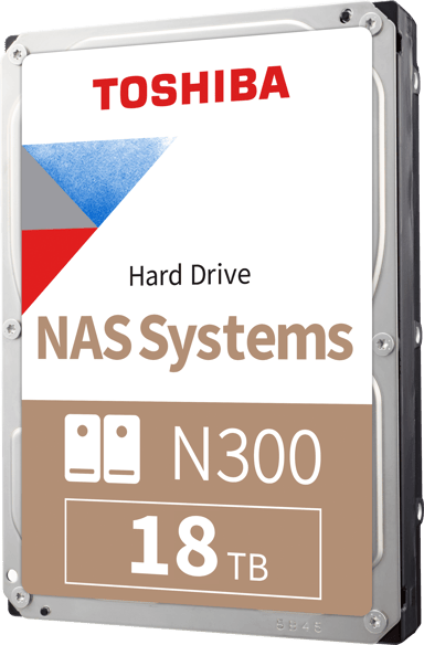 Toshiba N300 NAS 18TB BULK 3.5" 7200r/min SATA 6.0 Gbit/s HDD