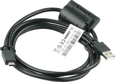 Zebra USB cable USB-A USB-C Zwart