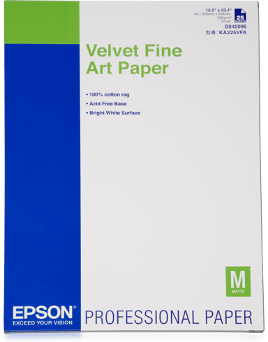 Epson Papir Velvet A2 260g 25 ARK 