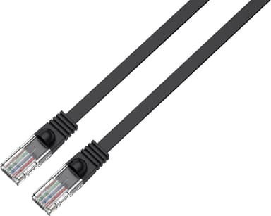 Prokord U/utp Cat.6 Unshielded Rj45 Lszh 2m Black Flat RJ-45 Cat 6 2m Musta