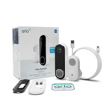Arlo Essential 2 Video Doorbell 2k With Chime