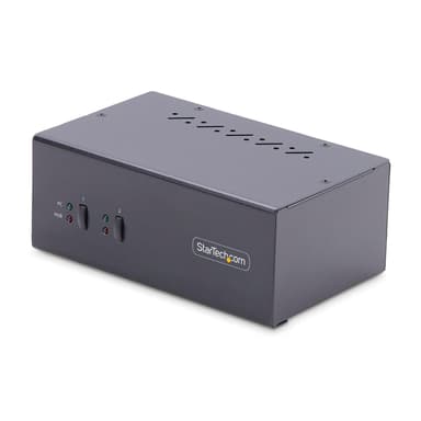 Startech 2-Port Dual-Display DisplayPort KVM-switch 4K met USB en Audio 
