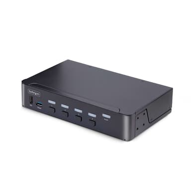 Startech 4-porttinen DisplayPort KVM-kytkin 8K USB:llä ja äänellä 