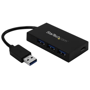 Startech StarTech.com HB30A3A1CFB grensesnitt-hub USB 3.2 Gen 1 (3.1 Gen 1) Type-A 5000 Mbit/s Svart 