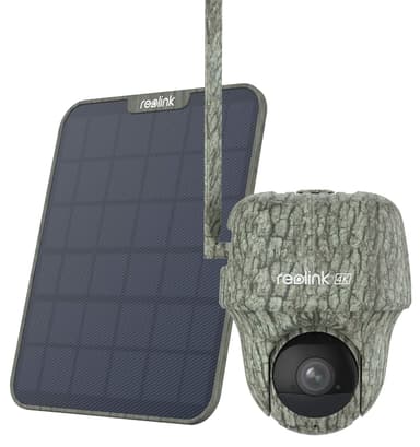Reolink Go Ranger PT 8MP 4G PTZ Udendørskamera + Solpanel 