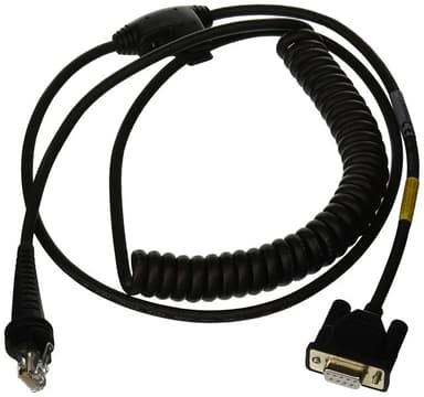Honeywell Kabel RS232 DB9-Hona 5V Spiral 3m Svart 3m DB9 Svart