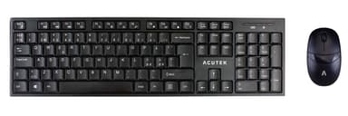 Acutek - Mus och tangentbordskit Trådlös Nordisk