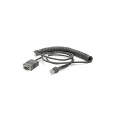 Zebra Cable RS232 DB9 Female 2.8m Coiled 2.8m RS232 DB9 Svart