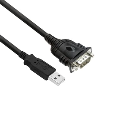 Ewent ACT EM1016 sarjakaapeli musta 0,6 m USB A-tyyppi DB-9 
