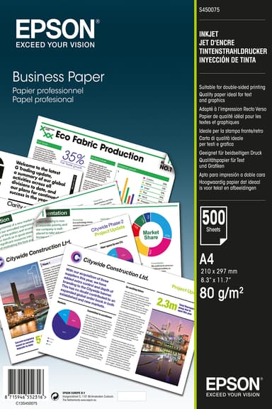 Epson Papir Business A4 80g 500 ark 
