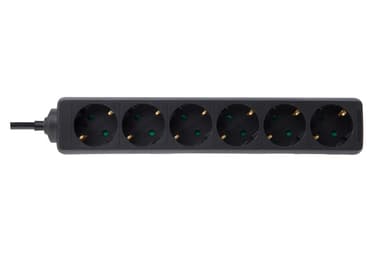 Prokord Power Socket 6Xsocket 5m Black 