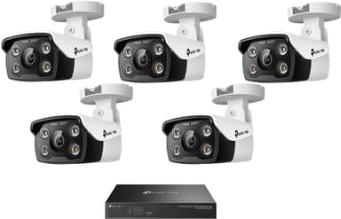 TP-Link Vigi Base Kit (5x Vigi C340 cameras + NVR1008H recorder) 