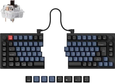 Keychron Q11 Split - Gateron G Pro Brown Koblet med ledninger (ikke trådløs) Gateron G Pro Brown Nordisk