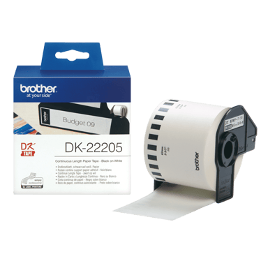 Brother Etiketter Kontinuerlig papir 62 mm 30,5 m hvitt 