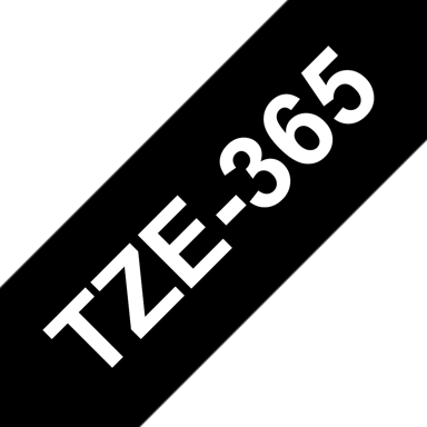 Brother Tape 36mm TZe-365 Hvit/Svart 