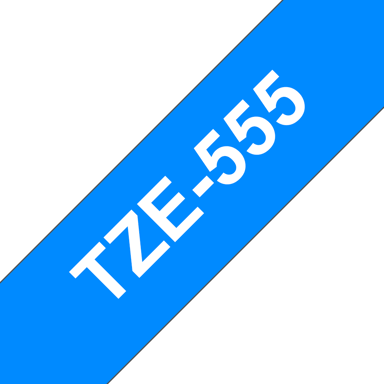 Brother Tape 24mm TZe-555 Hvit/Blå 