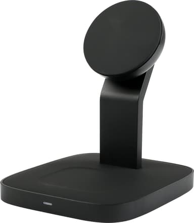 Cirafon Qi2 Trådløs Oplader med Stander – Hurtigoplader til iPhone og AirPods Sort