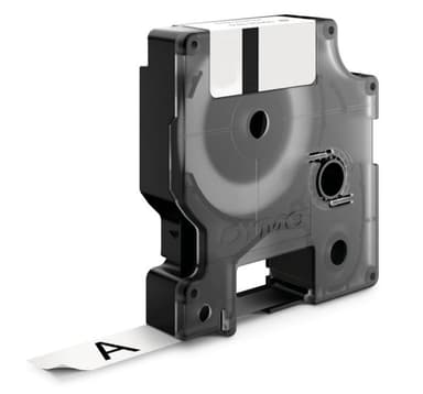 Dymo Tape RhinoPRO Självlaminerande Vinyl 24mm Svart/Hvit 