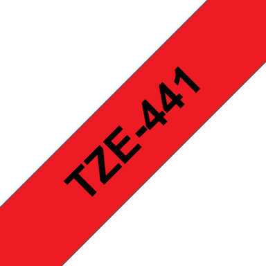 Brother Tape 18mm TZe-441 Svart/R�d 