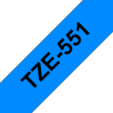 Brother Tape 24mm TZe-551 Musta/Sininen 
