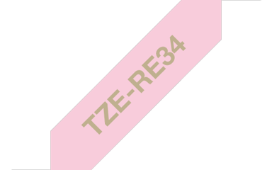 Brother Tape Tygband 12mm TZe-RE34 Guld/Rosa 