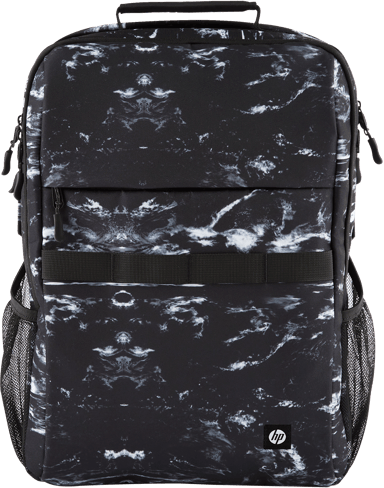 HP Campus XL Backpack, Marble Stone 16.1" Grijs, Zwart