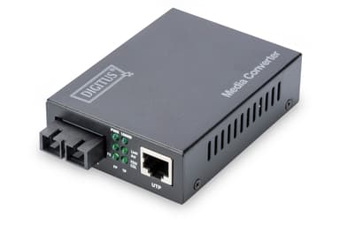 Digitus DN-82121-1 nettverksmediakonverterer 1000 Mbit/s 1310 nm Enkeltmodus Sort 