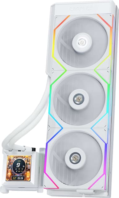 Lian-Li Hydroshift LCD 360Tl AiO -nesteenjäähdytin Valkoinen