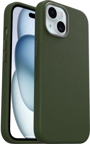 Otterbox Symmetry Series Cactus Leather MagSafe iPhone 15 Grøn