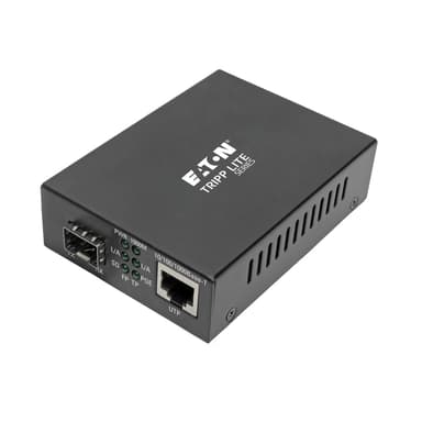 Eaton Gigabit SFP PoE+ Fiber to Ethernet Media Converter 