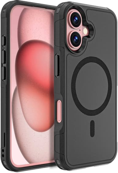 Cirafon Aegis Iskunkestävä MagSafe-puhelinkotelo (MIL-STD-810H) iPhone 16 Musta