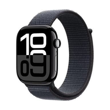 Apple Watch Series 10 GPS 46mm Jet Black Aluminium Case with Ink Sport Loop 