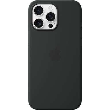 Apple Silicone Case Magsafe iPhone 16 Pro Max Musta