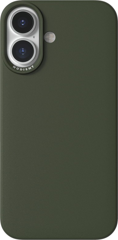 Nudient Thin Case iPhone 16 Grön