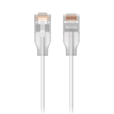 Ubiquiti UniFi Etherlighting Patch Cable RJ-45 Cat6 1m Hvit Translucent