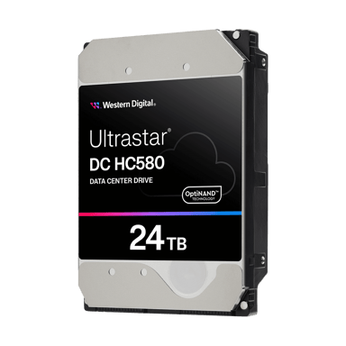 WD Ultrastar DC HC580 24TB 3.5" 7200r/min SAS Harddisk