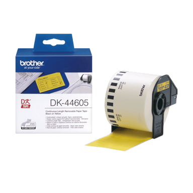 Brother Etiketter Kontinuerligt Papper 62mm 30,5m Gul 