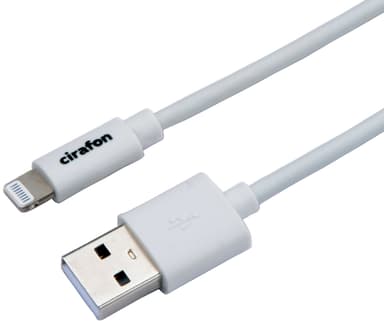 Cirafon iPad/iPhone/iPod-laddning/datakabel lightning 0.15m Vit