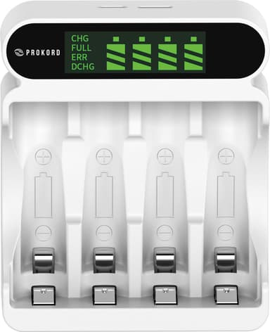 Prokord batterijlader AA/AAA 
