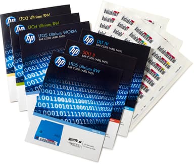 HPE LTO-5 Ultrium RW Bar Code Label Pack 
