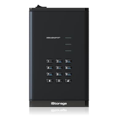 Istorage diskAshur DT3 HDD 256-bit FIPS 140-3 Level 3 12TB Musta