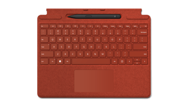 Microsoft Signature Keyboard Microsoft Surface Pro 8, Microsoft Surface Pro X Engels Rood