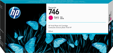 HP Blæk Magenta 746 300ml - DesignJet Z6/Z9+ 