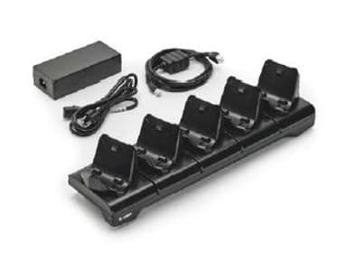 Zebra Oplaadstation met 5 sleuven en voeding - ZQ300-serie 