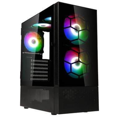 Kolink Observatory Mx Glass Argb Midi Tower Case Black Midi Tower Svart