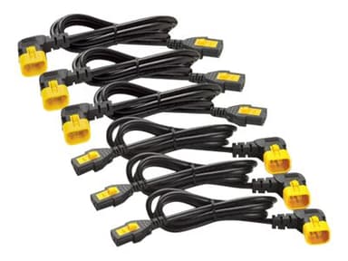 APC Power Cord Kit 6 Locking C13 - C14 90 Degree 0.6m 
